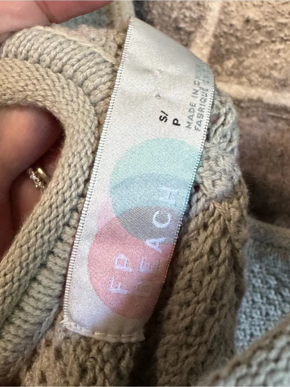 Free People Beach Hailee Knitted Jumpsuit stone green gray